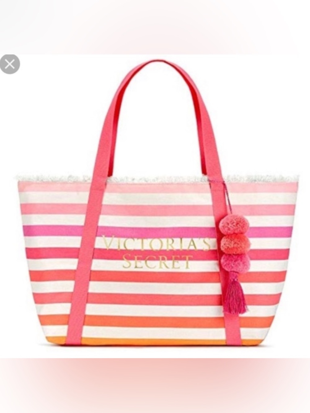 NWT Victorias Secret Canvas Tote Bag
